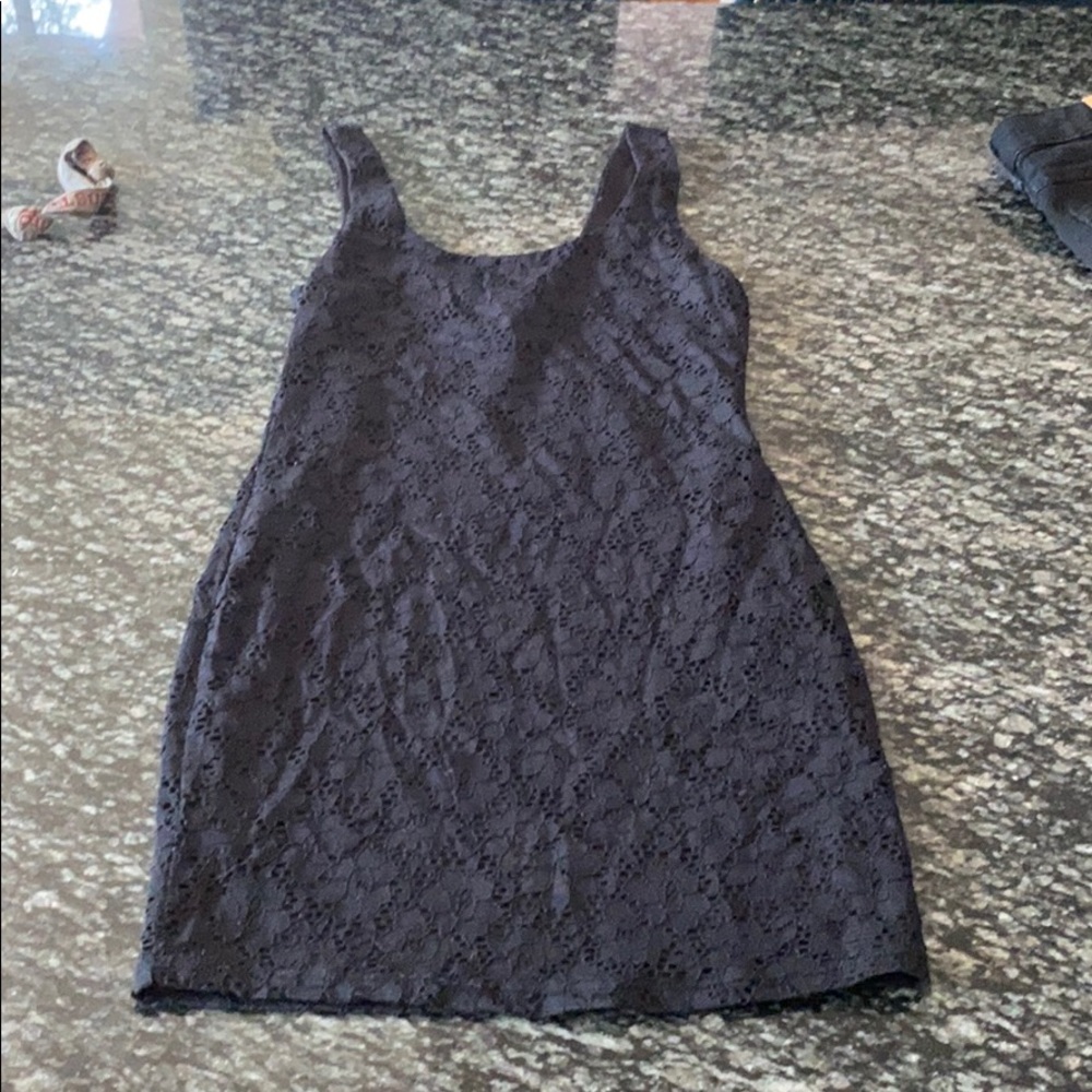 Black Broderie bodycon